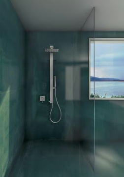 R4 - Wall-mounted brass shower panel with diverter by Tender rain - view 3